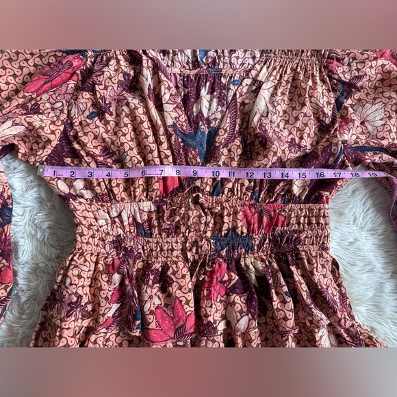 Ulla Johnson Oni Silk Mini Dress in Garden Rose Floral Ruffled Size 10 - Picture 8 of 16